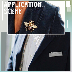 50 шт. 5-х цветная пластиковая фурнитура для броши JEWB-SC0001-65