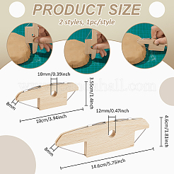2 шт. 2 стиля инструмента для резки глины из бука&nbsp;AJEW-BC0009-16