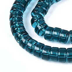 Прозрачные стеклянные бусины GLAA-N028-3x6mm-05