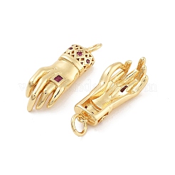 Ok gesture стойка покрытие латунь микропаве кубические циркониевые подвески KK-G512-30G