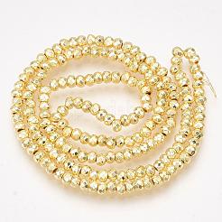 Гальванизировать немагнитных синтетический гематит нитей бисера&nbsp;X-G-Q465-21G