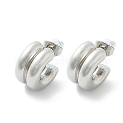 Серьги-гвоздики из нержавеющей стали 304 для женщин&nbsp;EJEW-U051-03P