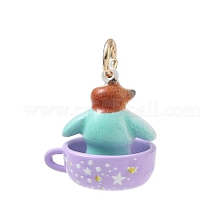 Pendentifs en laiton peints à la bombe et imprimés aux UV&nbsp;KK-CBA6775-01F