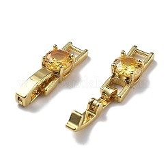 Стойки обшивки латунь микро проложить кубического циркония часы группы застежками&nbsp;KK-A234-016G-04