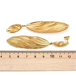 Овальные серьги-гвоздики из нержавеющей стали 304&nbsp;EJEW-I320-04G