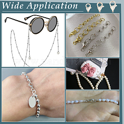 12 шт. 3 стиля 925 застежки-карабины из стерлингового серебра STER-PH0002-87