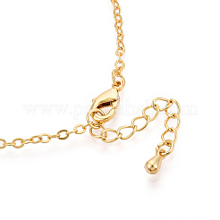 Messing-Kabelkettenarmbänder für Frauen&nbsp;LS-BJEW-N032-08F-G