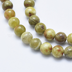 Натуральный змеевик нефрит бисер пряди G-P353-06-8mm