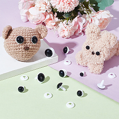 60 Stück 5 Stile Kunststoff-Puppenauge&nbsp;DIY-PH0030-10