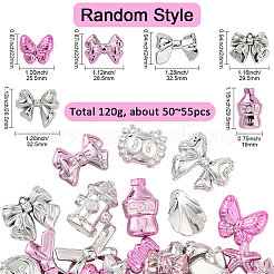 120 г гальванизированных непрозрачных акриловых бусин OACR-SP0001-78B