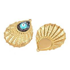 Anhänger aus emailliertem Edelstahl 304 und natürlicher Paua-Muschel&nbsp;SH-CBA4809-01G