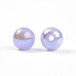 Гальванизированные стеклянные жемчужные бусины EGLA-T021-14C-06