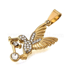 Colgantes de rhinestone de acero inoxidable 304&nbsp;SA-CBA7062-10G-03