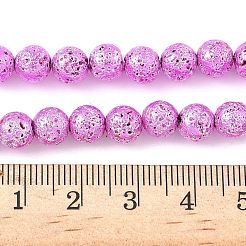 Гальванические бусины из натуральной лавы G-A263-A02-01