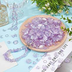 200 г прозрачных акриловых бусин&nbsp;OACR-SP0001-86C