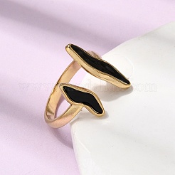 Волнистые кольца-манжеты из нержавеющей стали 304 для женщин&nbsp;RJEW-A091-19G