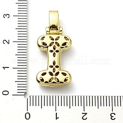 Messing micro pave klare zirkonia anhänger&nbsp;X-KK-M279-01G-I