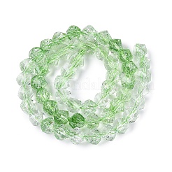 Brins de perles de verre transparentes craquelées&nbsp;GLAA-N068-02A-05