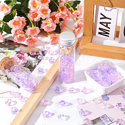 300шт 3 цвета прозрачные акриловые бусины&nbsp;OACR-SC0001-47B