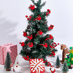 Filz & Feder & Schaum Simulation Vogel Weihnachtsbaum Dekorationen&nbsp;DJEW-WH0028-031P