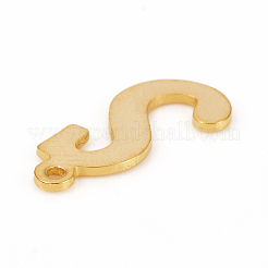 ステンレスペンダント201個  レーザー切断  文字L  ゴールドカラー  文字.s：15.5x7x1.2mm  穴：1mm&nbsp;STAS-L244-04S-G