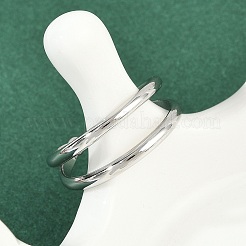 Регулируемые открытые манжеты из нержавеющей стали 304 для женщин RJEW-K301-05P