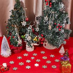 200 шт. снежинка необработанный кусок дерева&nbsp;WOOD-UN0001-31