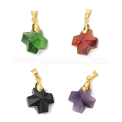 8шт 4 цвета стеклянные подвески&nbsp;PALLOY-JF03997