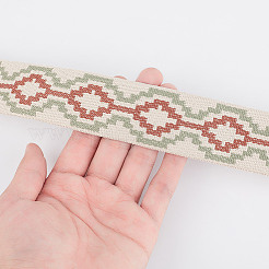 10 ярд полиэстеровой жаккардовой крестовой ленты DIY-DR0001-55B