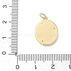 Pendentifs avec zircon cubiques à micro-pavés en laiton&nbsp;CU-CBAFF5B-03G-03