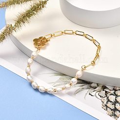 Bracciali con perline di perle naturali per il regalo delle donne della ragazza&nbsp;BJEW-JB06821