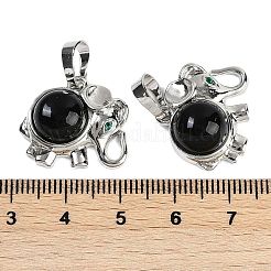 Природные подвески обсидиана&nbsp;G-I374-A-P09