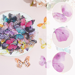 60 stücke 12 arten 3d gaze schmetterling ornament zubehör&nbsp;FIND-SP0020-64C