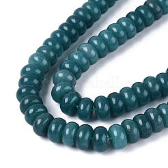 Chapelets de perles de jade blanche naturelle&nbsp;G-Q613-01F-09