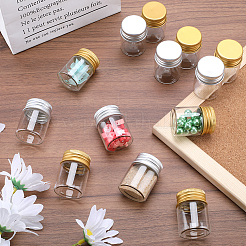 32 шт. 2-х цветные прозрачные стеклянные бутылки-контейнеры для бусин CON-SC0001-07A