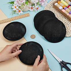 10 шт. круглая основа для шляпы-чародея из искусственной пеньки для шляпного дела&nbsp;AJEW-BC0009-73