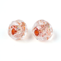 Ручной работы бусины фольги&nbsp;FOIL-T007-01D