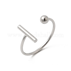 Offene Manschettenringe aus Edelstahl 304 für Damen&nbsp;RJEW-L338-01P
