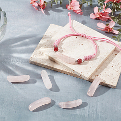 6 breloque connecteur en quartz rose naturel&nbsp;G-OC0005-91C
