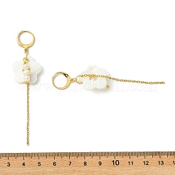 Ohrringe aus natürlichen Süßwasserzuchtperlen und natürlichen Süßwassermuscheln für Damen&nbsp;EJEW-JE07275