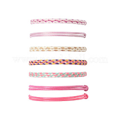 14шт. набор браслетов из хлопкового шнура 7 цветов для мужчин и женщин&nbsp;BJEW-FS00025-01