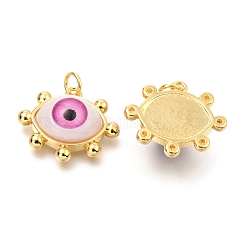 Латунные подвески из акрила ZIRC-J024-01G-01