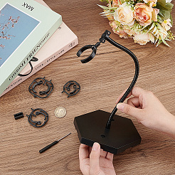 Пластиковые подставки для минифигурок с регулируемым кронштейном из змеиной кости&nbsp;ODIS-WH0070-75A