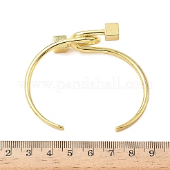 Латунь манжеты браслеты для женщин&nbsp;BJEW-F513-07G