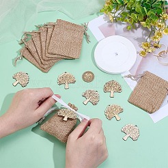 Подвески из фанеры из тополя&nbsp;DIY-PH0031-77A