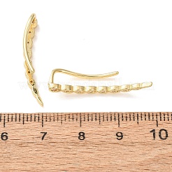 Boucles d'oreilles à clous en laiton pavé de zirconiums cubiques&nbsp;KK-CBAA351-04G