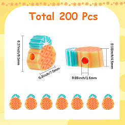 2 набор бусин из полимерной глины ручной работы&nbsp;CLAY-SC0002-40