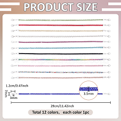 12 cadena de plástico para sombreros&nbsp;AJEW-WH0709-349