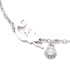 Браслеты из цепей и тросов из нержавеющей стали 304 BJEW-JB11616