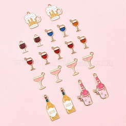 20шт. 8 стиля подвески из сплава и эмали&nbsp;ENAM-FS0002-46